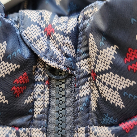 Old Navy Girls M(8) Vest Fair Isle Zip Frost Free Pockets Quilted Fleece-Lined - Picture 8 of 16